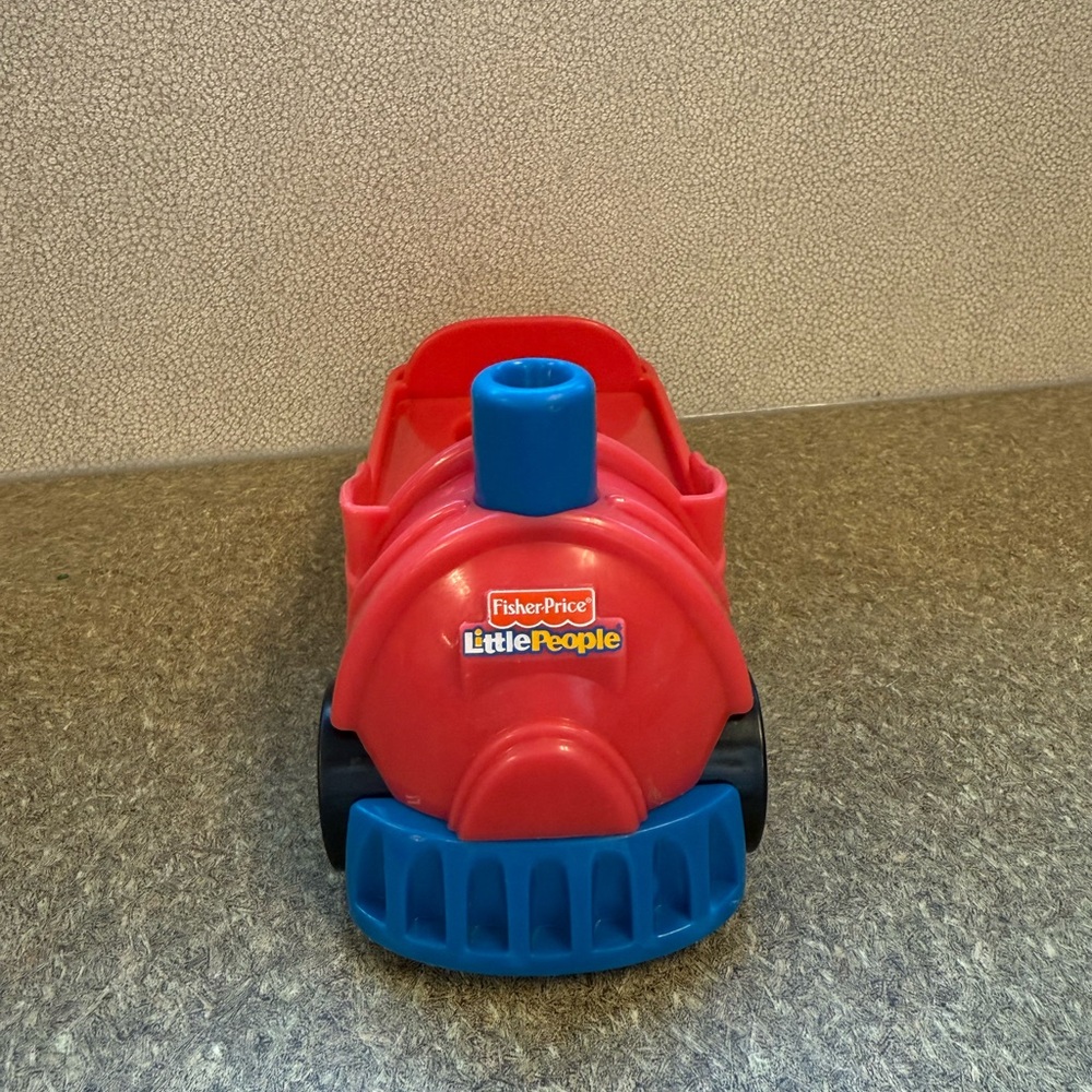 Fisher-Price Little People Red and Blue Train Engine